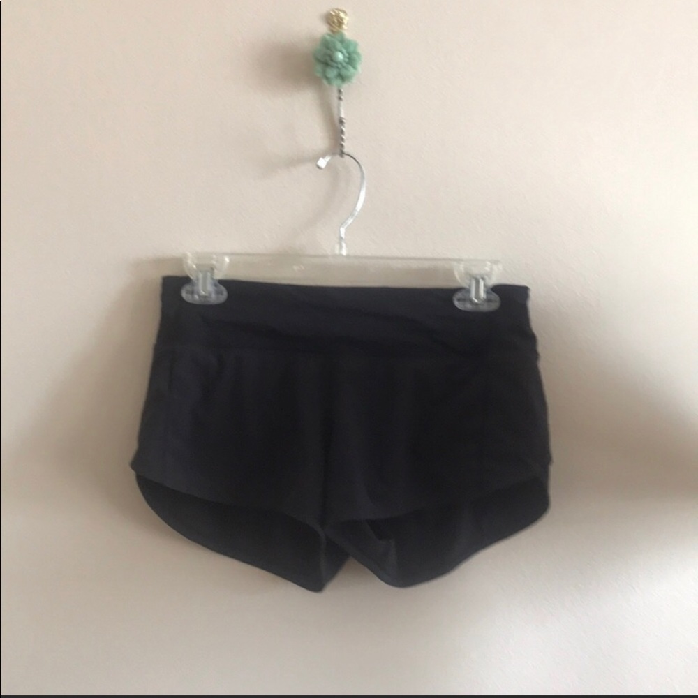 Lululemon shorts with zipper back. Size 4
